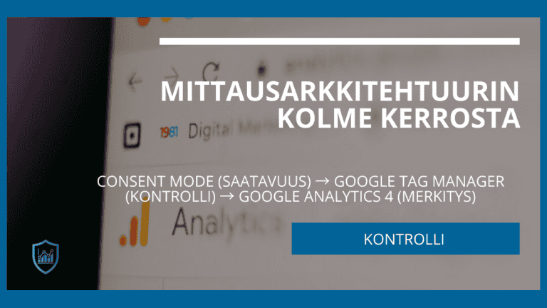 Kaavio mittausarkkitehtuurin kontrollikerroksesta ja sen roolista signaalin muodostumisessa ja hallinnassa.